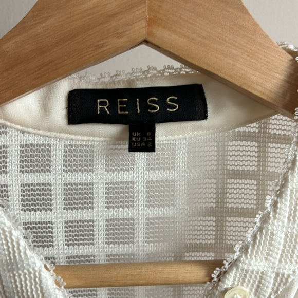 Reiss silk button down shirt size 2 - Picture 2 of 2
